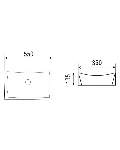 Раковина-чаша WeltWasser Elbach 1002 55 10000004586 Белый глянец