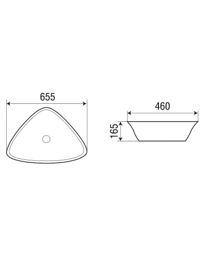 Раковина-чаша WeltWasser Elbach 1043 65 10000004581 Белый глянец