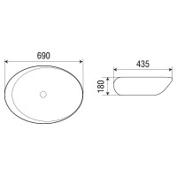 Раковина-чаша WeltWasser Elbach 1094 69 10000004596 Белый глянец