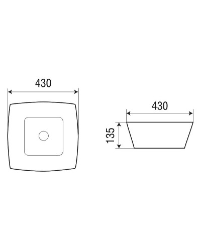 Раковина-чаша WeltWasser Elbach 2076 43 10000004563 Белый глянец