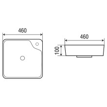 Раковина-чаша WeltWasser Elbach 2181 46 10000004576 Белый глянец