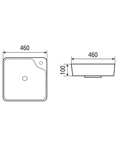 Раковина-чаша WeltWasser Elbach 2181 46 10000004576 Белый глянец