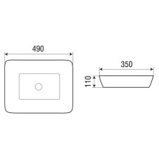 Раковина-чаша WeltWasser Elbach 2261 49 10000004560 Белый глянец