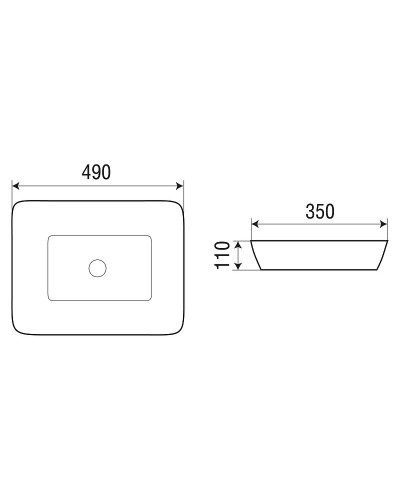 Раковина-чаша WeltWasser Elbach 2261 49 10000004560 Белый глянец