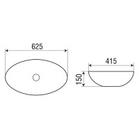 Раковина-чаша WeltWasser Elbach 3077 62 10000004564 Белый глянец