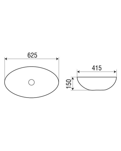 Раковина-чаша WeltWasser Elbach 3077 62 10000004564 Белый глянец