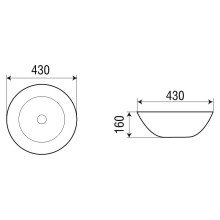 Раковина-чаша WeltWasser Elbach 3132 43 10000004566 Белый глянец