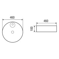 Раковина-чаша WeltWasser Elbach 3204 46 10000004568 Белый глянец