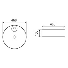 Раковина-чаша WeltWasser Elbach 3204 46 10000004568 Белый глянец