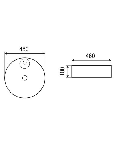 Раковина-чаша WeltWasser Elbach 3204 46 10000004568 Белый глянец