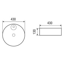 Раковина-чаша WeltWasser Elbach 3209 43 10000004567 Белый глянец