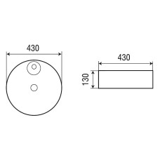Раковина-чаша WeltWasser Elbach 3209 43 10000004567 Белый глянец