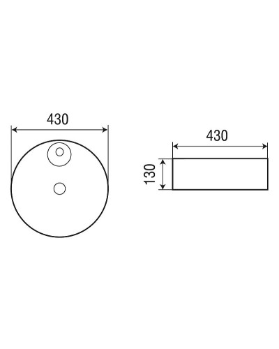 Раковина-чаша WeltWasser Elbach 3209 43 10000004567 Белый глянец