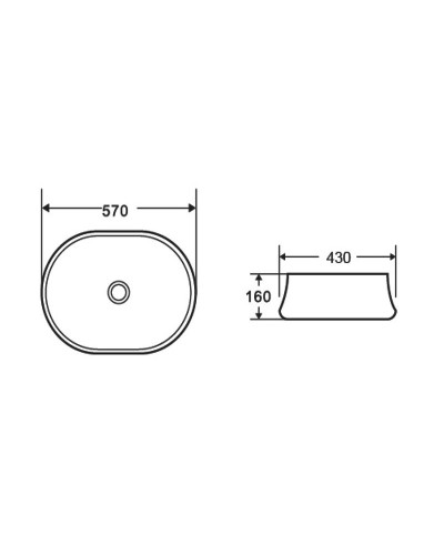 Раковина-чаша WeltWasser Elbach 32100 57 10000004571 Белый глянец