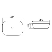 Раковина-чаша WeltWasser Elbach 2143 MO 49 10000004526 Оранжевая матовая