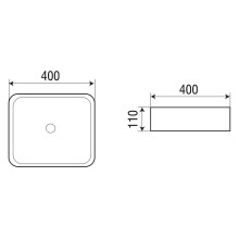 Раковина-чаша WeltWasser Elbach 2179 M838 40 10000004547 Мрамор
