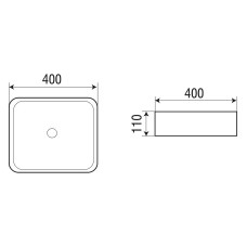 Раковина-чаша WeltWasser Elbach 2179 M838 40 10000004547 Мрамор