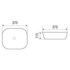 Раковина-чаша WeltWasser Elbach 2184 MB 37 10000004527 Черная матовая