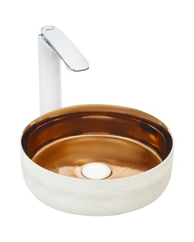 Раковина-чаша WeltWasser Elbach 3134 LSWG 35 10000004540 Белая Золотистая