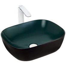 Раковина-чаша WeltWasser Elbach M2143 BBG 49 10000005600 Черно-зеленая матовая