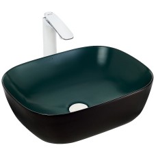 Раковина-чаша WeltWasser Elbach M2143 BBG 49 10000005600 Черно-зеленая матовая