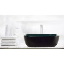 Раковина-чаша WeltWasser Elbach M2143 BBG 49 10000005600 Черно-зеленая матовая