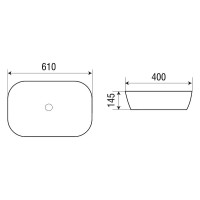 Раковина-чаша WeltWasser Elbach M21433 MB 61 10000004529 Черная матовая