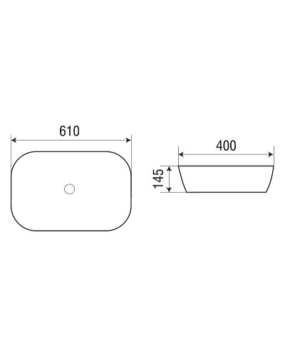 Раковина-чаша WeltWasser Elbach M21433 MB 61 10000004529 Черная матовая