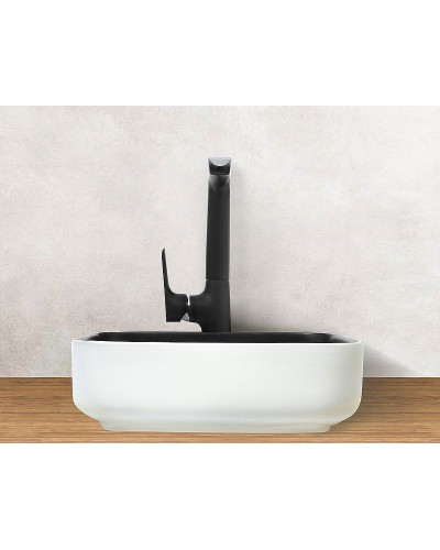 Раковина-чаша WeltWasser Elbach M2195 WB 50 10000005605 Белая Черная