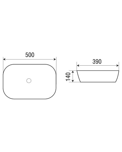 Раковина-чаша WeltWasser Elbach M2195 WG 50 10000005602 Белая Зеленая