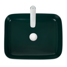 Раковина-чаша WeltWasser Elbach M2195 WG 50 10000005602 Белая Зеленая