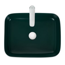 Раковина-чаша WeltWasser Elbach M2195 WG 50 10000005602 Белая Зеленая