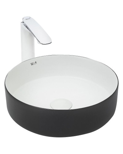 Раковина-чаша WeltWasser Elbach M3134 BW 35 10000004522 Черная Белая