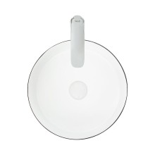 Раковина-чаша WeltWasser Elbach M3134 BW 35 10000004522 Черная Белая