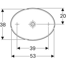Раковина-чаша Geberit VariForm  55 500.771.01.2 Белая