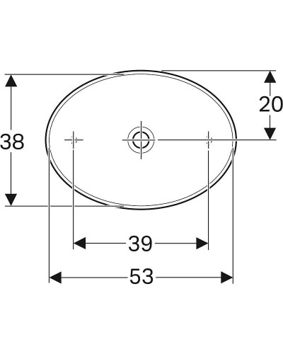Раковина-чаша Geberit VariForm  55 500.771.01.2 Белая