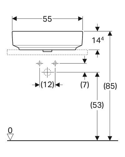 Раковина-чаша Geberit VariForm 55 500.774.01.2 Белая