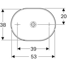 Раковина-чаша Geberit VariForm 55 500.774.01.2 Белая