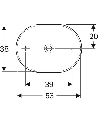 Раковина-чаша Geberit VariForm 55 500.774.01.2 Белая