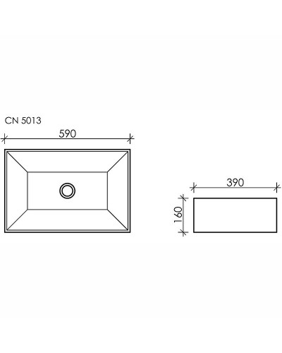 Раковина-чаша Ceramica Nova Element 59 CN5013 Белая
