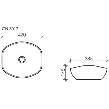 Раковина-чаша Ceramica Nova Element 42 CN5017 Белая
