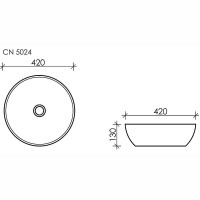 Раковина-чаша Ceramica Nova Element 42 CN5024 Белая