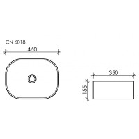 Раковина-чаша Ceramica Nova Element 46 CN6018 Белая