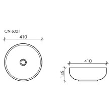 Раковина-чаша Ceramica Nova Element 41 CN6021 Белая