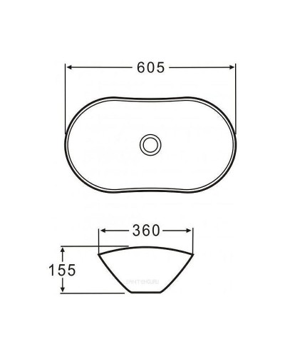 Раковина-чаша BelBagno 60 BB1404-H316 Бежевая матовая