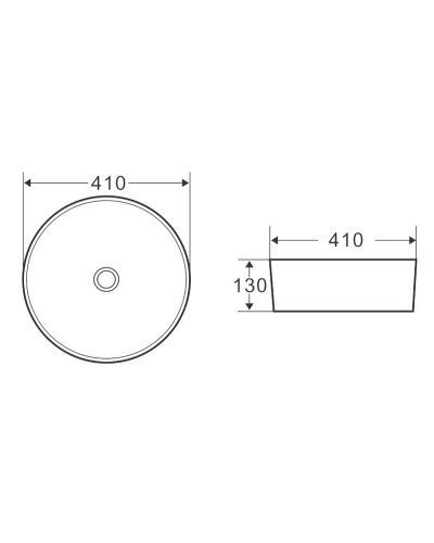 Раковина-чаша BelBagno 41 BB1315-H301 Черная матовая