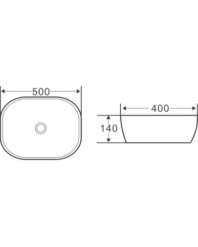 Раковина-чаша BelBagno 50 BB1302-H316 Бежевая матовая