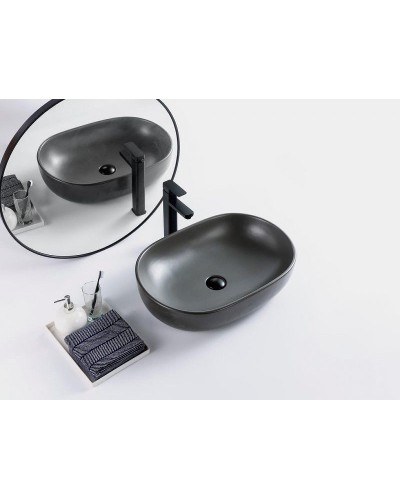 Раковина-чаша BelBagno 60 BB1084-H311 Серая матовая