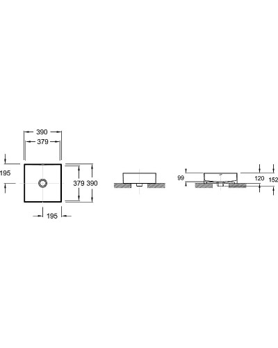 Раковина-чаша Jacob Delafon Delta Pure 39 E90011-0 Белая