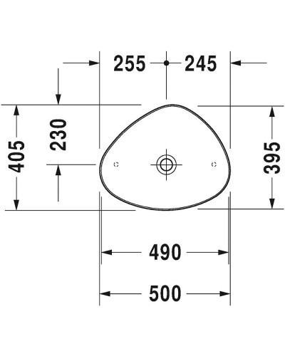 Раковина-чаша Duravit Cape-Cod 50 2339500000 Белая глянцевая
